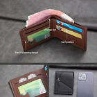 Men's Short Design Causal Purses Male Folding Wallet Coin Card Holders Slim Bag