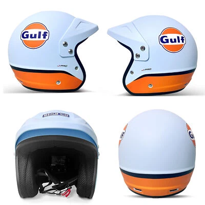 Sparco J-PRO Helmet Gulf Racing Special Edition Open Face Track Day ECE 22.06 - Image 1 of 4