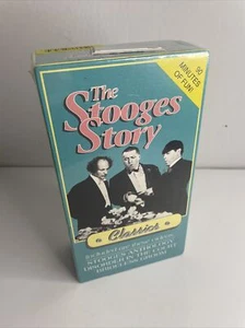 The Stooges Story - VHS Format - Two Tape Set 90 Minutes - 3 Movies New! - Picture 1 of 3