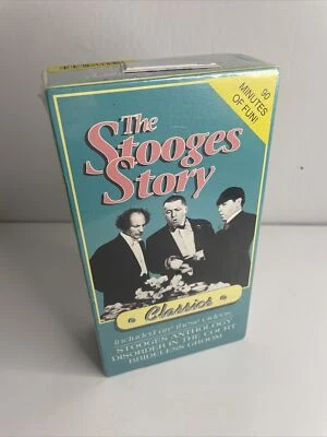 The Stooges Story - VHS Format - Two Tape Set 90 Minutes - 3 Movies New! - Image 1 of 3