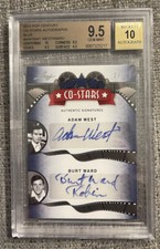 Leaf Pop Century AUTO Co-Stars Adam West & Burt Ward Batman & Robin 2/5 BGS 9.5
