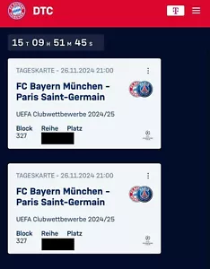 FC Bayern München vs PSG Champions League 26.11.24 - Bild 1 von 1