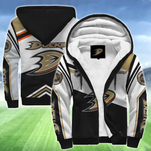 ANAHEIM DUCKS Thick 3D Fleece Hoodie Jacket US: S-5XL HOCKEY Team Logo Jackets