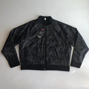 Under Armour Coldgear Reactor Women's Reversible Bomber Jacket Black Gray Sz XL - Picture 1 of 8