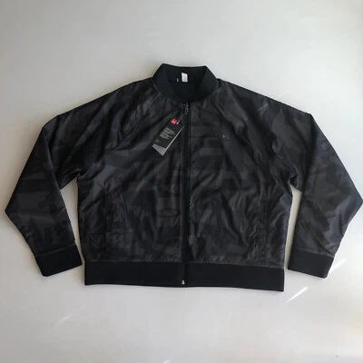 Under Armour Coldgear Reactor Women's Reversible Bomber Jacket Black Gray Sz XL - Image 1 of 4