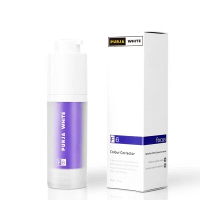 Purja White v 34 Colour Corrector Tooth Stain Removal Purple Teeth Whitening UK.