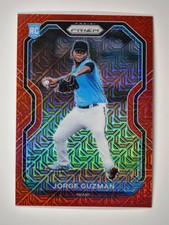 2021 Prizm Red Mojo Tier I #27 Jorge Guzman 76/149 Miami Marlins RC