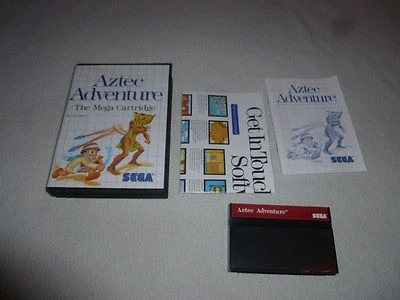 BOXED MASTER SYSTEM GAME AZTEC ADVENTURE COMPLETE W BOX & MANUAL MEGA CARTRIDGE  - Image 1 of 3