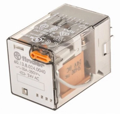  Finder  Relais  , 601380240040, bobine 24V ac, 60.13.8.024.0040 ,  Finder  - Photo 1/2