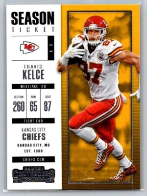 2017 Panini Contenders #68 Travis Kelce Kansas City Chiefs - Image 1 of 2