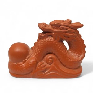 Japanese Tokoname ware Toothpick Holder Pottery Miniature Vase Zodiac Dragon T7 - Picture 1 of 5