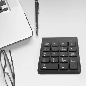 Wireless Bluetooth Number Pad Numeric Keypad 18 Keys Digital Keyboard for Laptop - Picture 1 of 7
