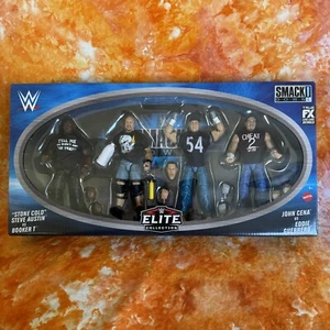 WWE Elite 4-Pack SmackDown 25th Anniversary w/ Cena Stone Cold Guerrero Booker T - Picture 1 of 4