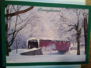 BEAUTIFUL POST CARD A WINTER'S SCENE PENNSYLVANIA - Picture 1 of 12