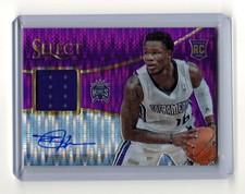 2013/14 Panini Select Ben McLemore Purple Prizm Jesey Auto Rookie Card RC /60