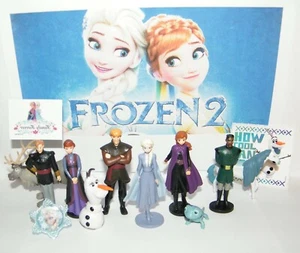 Disney Frozen 2 Movie Party Favors Set of 13 with 10 Fun Figures, Tattoo, Ring - Picture 1 of 7
