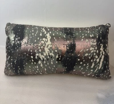 Rizzy Home 14x26” Abstract Decorative Rectangular Pillow  - Image 1 of 4