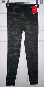 SPANX Look At Me Now EcoCare Seamless Camo Olive Green Leggings Womens Sz XS S M - Picture 1 of 10