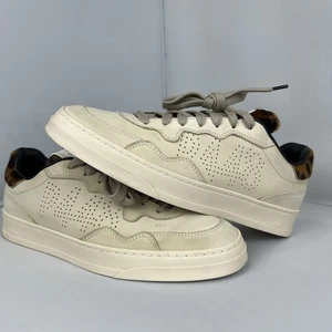 P448 Bali Sneakers Unisex Size EU40 Low Top Capsule Cream Leopard M7-8.5 W9.5-10 - Imagen 1 de 11