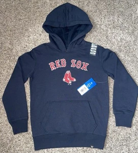 Boston Red Sox ‘47 Brand Hoodie Kids Size Small Navy Blue New NWT MLB Baseball - Picture 1 of 7