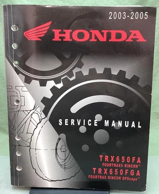 Manual de servicio genuino Honda 61HN802 TRX650FA TRX650FGA 2003-2005 Foto 1 de 3