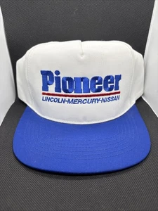 Vintage Pioneer Lincoln-Mercury-Nissan Trucker Snapback Hat Car Parts Dealer - Picture 1 of 5