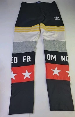 ADIDAS Women Multicolor Leggings 34" Long Stretch Size S. - Image 1 of 4