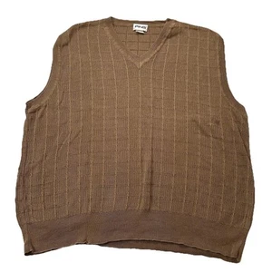 Vintage Ping Men XXL Golf Vest Sweater Sleeveless Copper Knit Cotton 90s Classic - Picture 1 of 9