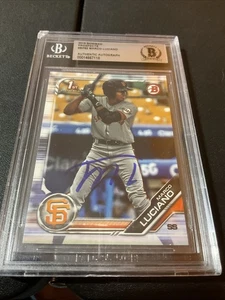 MARCO LUCIANO 2019 BOWMAN PROSPECTS AUTOGRAPH-BGS AUTHENTICATION-GIANTS-#BP-82 - Picture 1 of 4