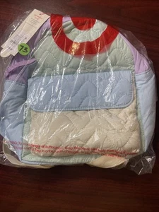 Cat & Jack | Quilted 10" Backpack | Blue, Purple, Cream, Green - Picture 1 of 4