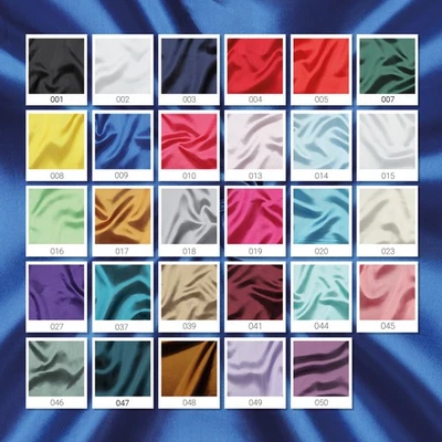Satin Stoff uni Meterware 0,5m Länge 1,46m Breite seidig glänzend viele Farben - Bild 1 von 4