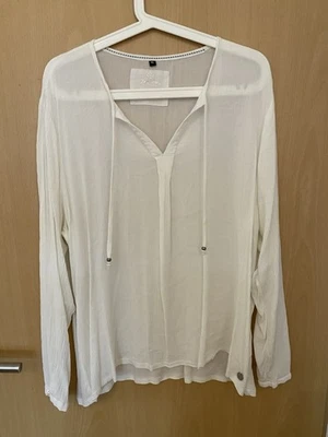 Fry Day Damen Bluse Größe 46 Weiß - Bild 1 von 3