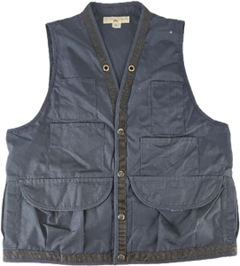 The Nature Company Navy Blue Naturalist Hunting Fishing Photographer Vest Size L - Picture 1 of 10