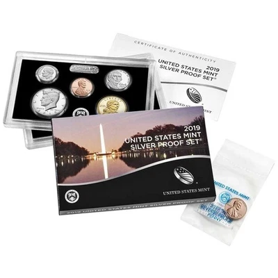 2019-S U.S. Silver Proof Set with additional West Point Rev. Proof Penny - Image 1 of 4