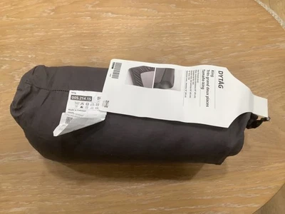 Lençol ajustado IKEA DYTAG DYTÅG, cinza escuro, King NOVO - Imagem 1 de 4