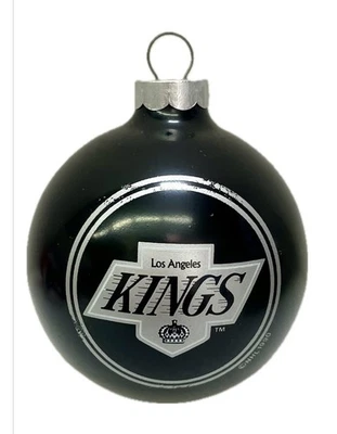 Nuevo adorno de hockey de pelota de vidrio Topperscot NHL Los Angeles Kings 1990 vintage Foto 1 de 4