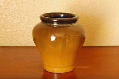 Early Antique Fulper Pottery Rafco Mini Vase or Jar in Cat's Eye Flambe Glaze - Image 1 of 4
