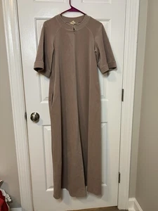 Vanity Fair Vintage Long Fleece Robe/Nightgown/House Dress size PS Half Zip - Picture 1 of 7