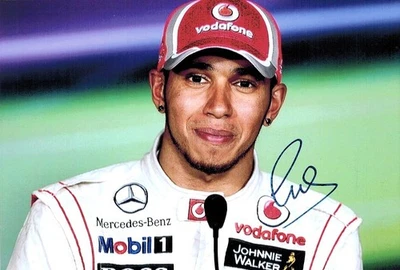 LEWIS HAMILTON- Original handsigniertes Autogramm auf Foto 10x15cm (1986) - Bild 1 von 2