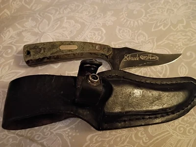 Schrade Old Timer PHW Ironwood Pro Hunter with Leather Sheath 1520TBC - Image 1 of 4