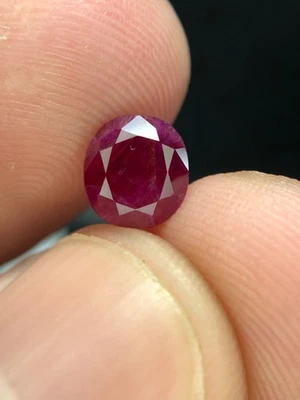 2.55 Cts Natural Included ruby Red Color Oval Shape gemstone From Afghanistan - Image 1 of 3