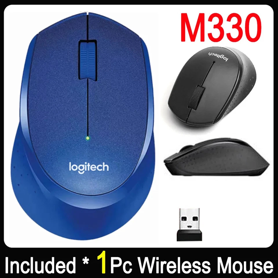 Wireless Mouse Gaming Esports Peripheral 2.4GHz USB1000 M185DPI 3 Buttons - Image 1 of 4