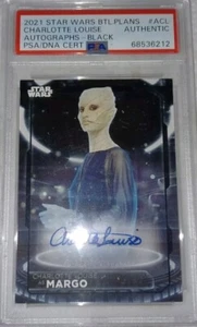 🔥3/5💥2021 STAR WARS BATTLE PLANS CHARLOTTE LOUISE AUTOGRAPH AS MARGO💥🔥PSA 10 - Picture 1 of 4