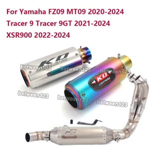 For Yamaha MT09 Tracer 9GT Tracer 9 XSR900 2022-2024 Silencer Exhaust Pipe - Picture 1 of 20