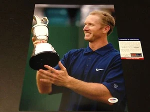 Foto firmada automática de golf de David Duval The Open Championship 11x14 PSA/ADN certificado de autenticidad - Imagen 1 de 2