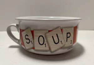 Tazza zuppiera ceramica Hasbro lettere scarabeo 2005 - Foto 1 di 3