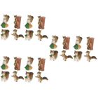  24 pièces décor de terrarium miniature écureuil jouet ornement décoration