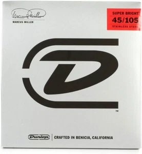 Dunlop DBMMS45105 Marcus Miller Super Bright 4 corde, 45-105, set completo di corde - Foto 1 di 12