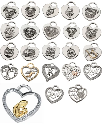 Edelstahl Schmuck Tier Hund Katze Pferd Love Liebe Anhänger  - Bild 1 von 4