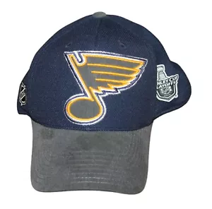 Preowned Reebok St Louis Blues NHL 2014 Stanley Cup Playoffs HAt Cap S/M - Picture 1 of 3